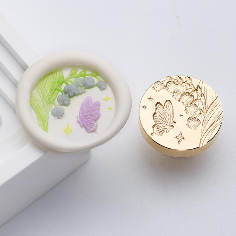 Embossed Plants Flowers Lacquer Seals and Seals Are for Stamps Wedding Invitations Gift Packaging and Decoration