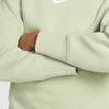 Nike Sweatshirt Fashion Comfortable Versatile Crew Neck Fleece Lined Thermal Light Green Teenagers DD7473-343