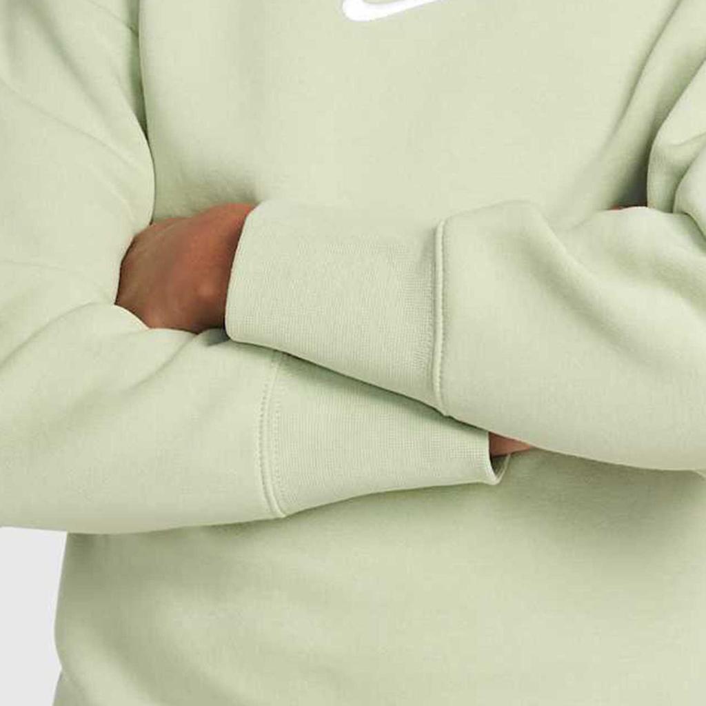 Nike Sweatshirt Fashion Comfortable Versatile Crew Neck Fleece Lined Thermal Light Green Teenagers DD7473-343