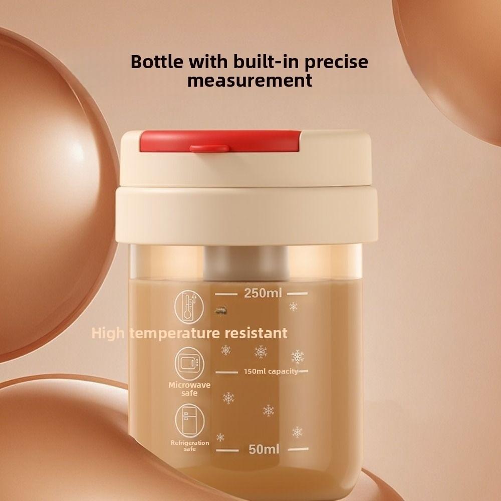 Clear Rotating Blender Mug 300ml Protein Shake Bottle Self Mixing Coffee Mug  Household