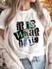 Seasons Can Be Worn for Outdoor Home Sports What Itis New WomenS Printed Tshirt Short Sleeved Harajuku Casual Fashion Top Tees