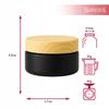 Glass Jar BLACK MATT 20g for Cream Balm Cosmetics Ointment Gel Jar