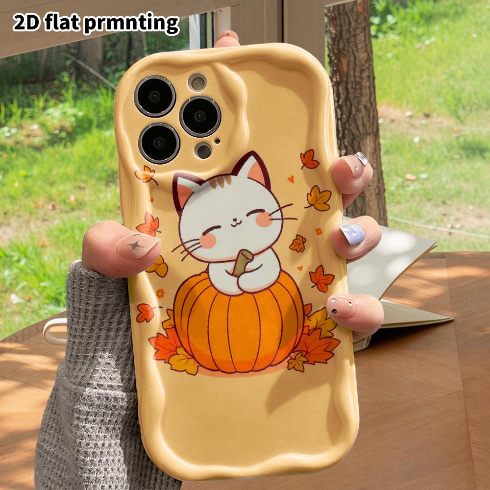 Phone Case: 2D Flat, Suitable for iPhone 18, 17, 16, 15, 14, 13, 12 Pro Protective Cases, Phone Decoration, Autumn, Christmas, and Halloween – Perfect