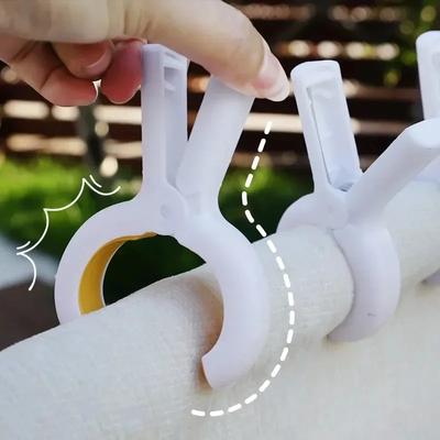 Heavy-Duty Plastic Windproof Fixing Clip Beach Towel Pegs Clips Strong Grip Clothes Pegs for Home Gardens Pools Accessories