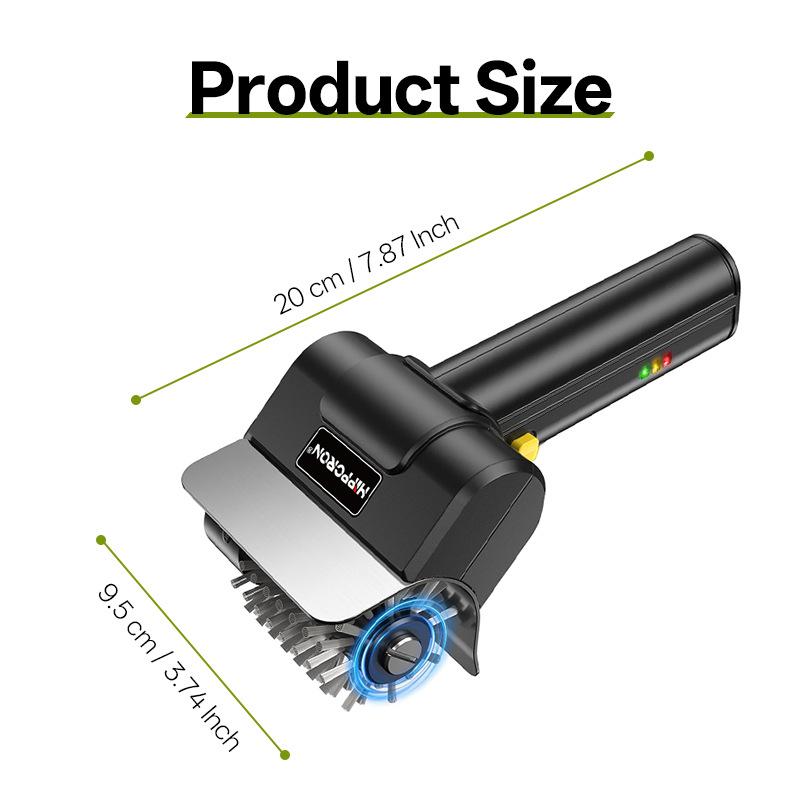 Rechargeable Electric BBQ Grill Brush with Stainless Steel for Efficient Wireless Cleaning