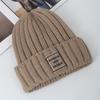 New Women Winter Hats Fashion Warm Kpop Steeetwear Beanie Cap Female Casual Transparent Label Winter Knitted Hats