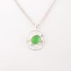 Green Cat's Eye Gemstone 925 Stamped Silver Jewelry Handmade Fashionable Pendant CP-2-42