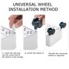 White 4-Tier Multifunction Kitchen Trolley Rack Wide Slim Space Saver Bathroom Kitchen Storage Shelf with Wheels PP And Steel