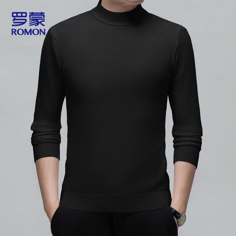 

Romon Men s Fleece-Lined Half-Turtleneck Sweater XL