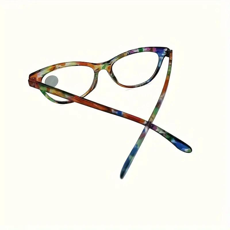 New Cat Eye Reading Glasses Summer Decoration Anti-blue Light Glasses Fashion Package Flower Glasses