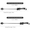 Bike Axle Quick Release Skewer Front Rear Bicycle Axle Wheel Hub for Mountain Bike