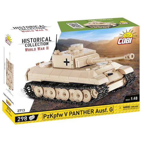 COBI Building Blocks German PzKpfw V Panther Ausf. G. Tank, 1/48 Scale, 298 Pieces, Compatible with Lego, Made in EU, 2713