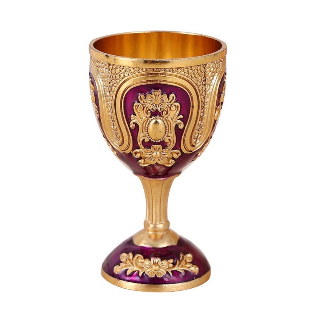 European Style Wine Glass Classic Metal White Wine Cup New Goblet  Family Friend Neighbor Gift