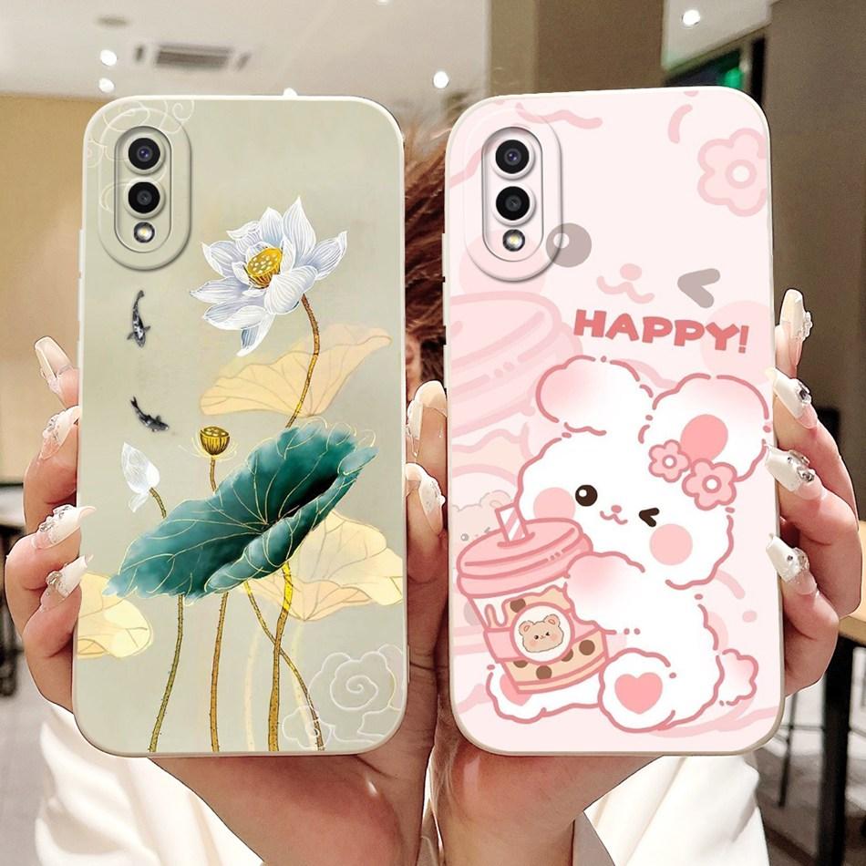 For Samsung Galaxy A02 A02s Phone Case Samsung A02 A02S SM-A025F A022G Elegant Floral Printing Soft Silicone Shockproof Cases