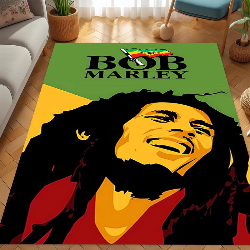 Vibrant Rasta Music Fusion Carpet Living Room and Bedroom Mats Doormat Dormitory Decoration Bathroom Mat Protective Pad