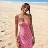 2026 Fashionable New Women's Summer Slim-Fit Printed Backless Dress
