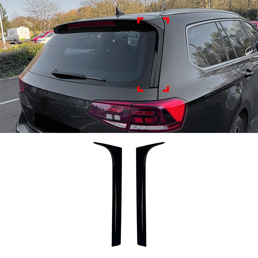 Car Rear Window Spoiler Side Wing Cover Trim For Volkswagen Passat B8 B8.5 Travel Edition 2015-2023