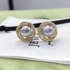 Natural Freshwater Pearl Earrings, French Retro Bird's Nest Classic Style, Exquisite and High-end Jewelry, Women's Jewelry
