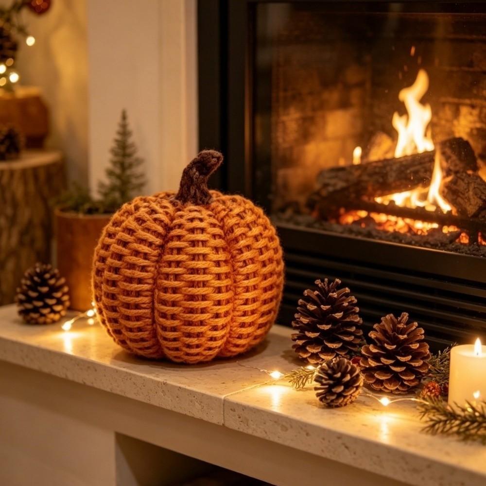 Crafts Design Halloween Pumpkin Ornament Retro Harvest Festival Ornament  Office Decoration