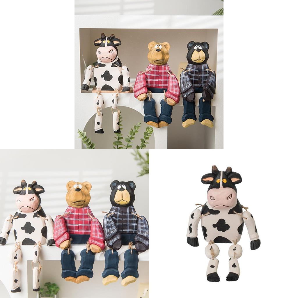 Wooden Bear Figurine Gift For Birthdays And Celebrations