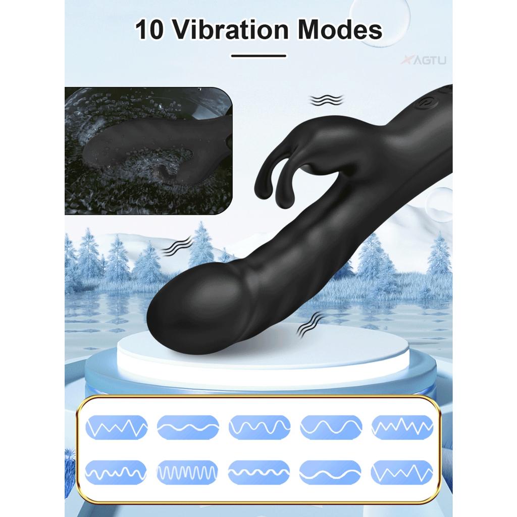 1 Pcs Rabbit Vibrator Clitoris Stimulator Vibrator with 10 Vibration Mode, Personal Massager, Sex Toys for Women
