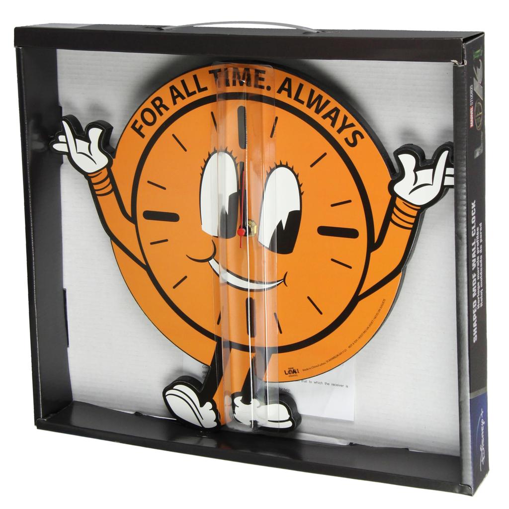 Bioworld Marvel Comics Loki TV Series Wall Clock TVA Miss Minute Letter Type Battery Operated MDF Wall Clock -