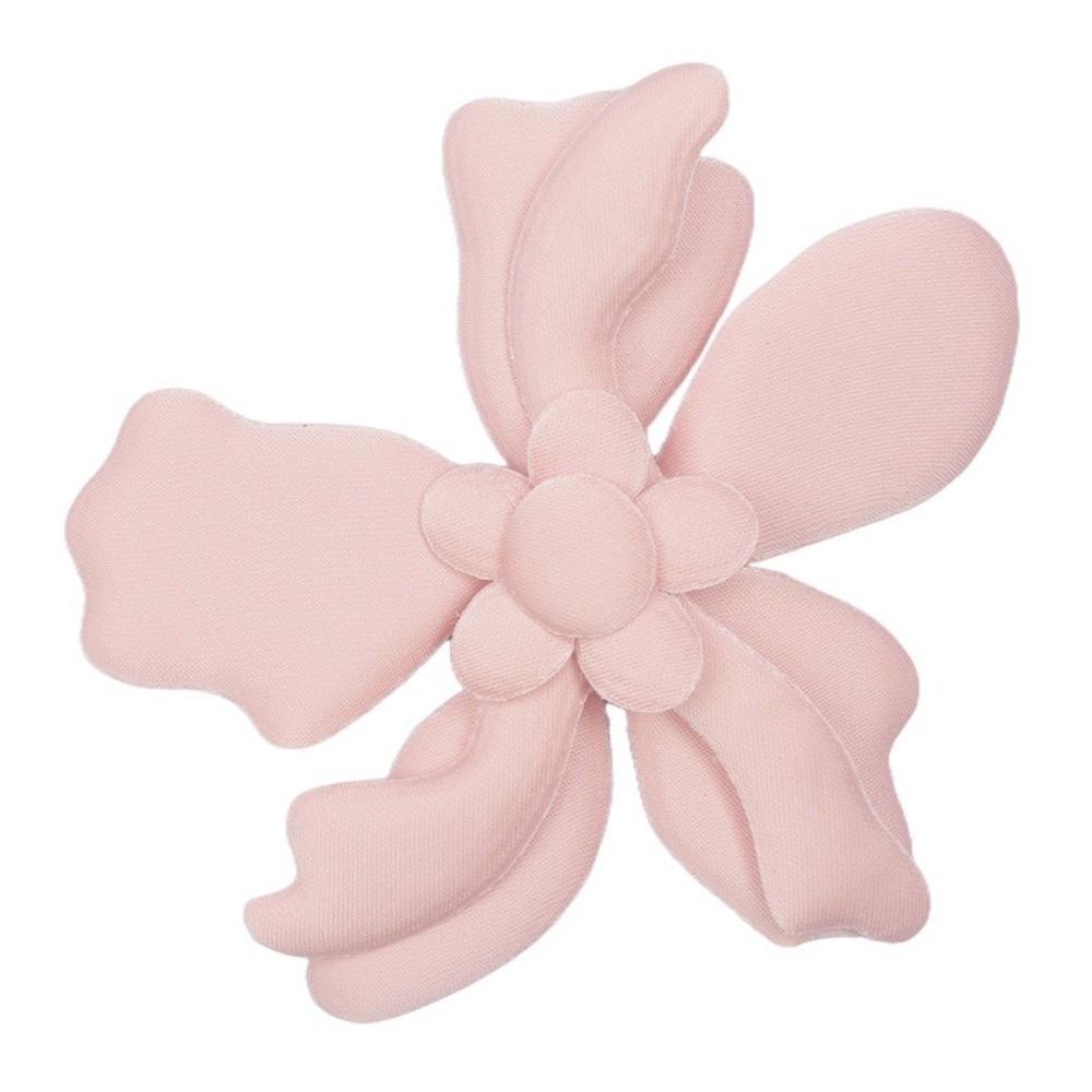 5pcs Silk Lily Artificial Flowers 3D Embroidered Denim Simulated Lily Flower Brooch Fake Flower DIY Handmade Accessories