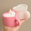 DIY Liebesherz Tasse Silikonform Valentinstag Geschenke Henkel Teetasse Gips Harz Kerzengefäß Gussformen Handgemacht Heimdeko