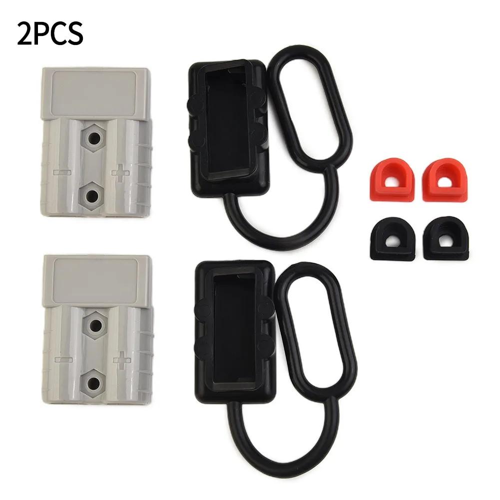 2PCS SB50A 50A Battery Connector Terminals For 6 AWG Wire With UL94 V0 Fire Rating And Operating Temperature From -20C To 105C