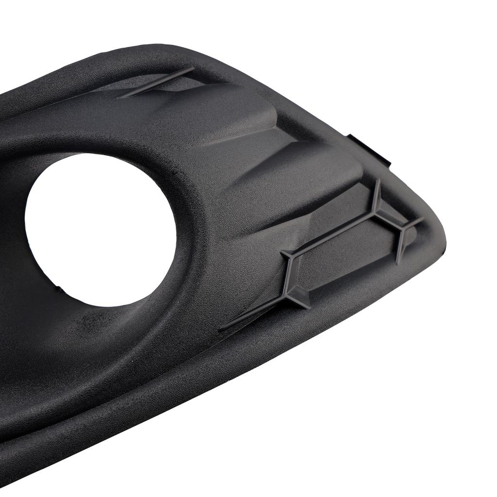 2PCS Matte Black Front Fog Light Lamp Cover Grille Fit Ford Fiesta 2013-2017