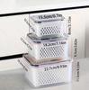 Three-Piece FCM Certified Microwaveable Food Storage Containers with Fruit and Vegetable Drainer.