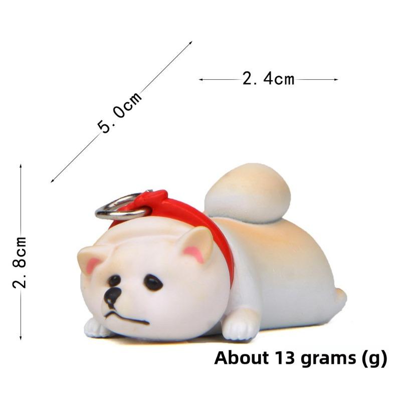 Self-healing Warmth, Refusal To Leave Shiba Inu, Don't Want To Leave Shiba Inu Figurine Baking Landscape Figurine