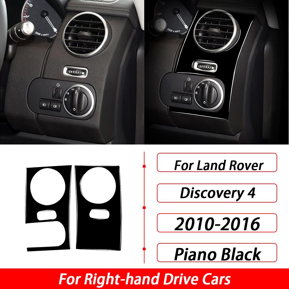For Land Rover Discovery 4 2010-2016 Carbon Fiber Car Interior Accessories Multimedia Panel Engine Button Cover Trim Sticker