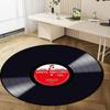 1Pc Music Staff Circular Print Rug - home decoration Carpet For Living Room Bedroom Flooring Computer Chair Area Rug