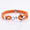 Popular Viking Nylon Rope Pink Sailor Men Women Fashion Cheap Friendship Silver Anchor Bracelet