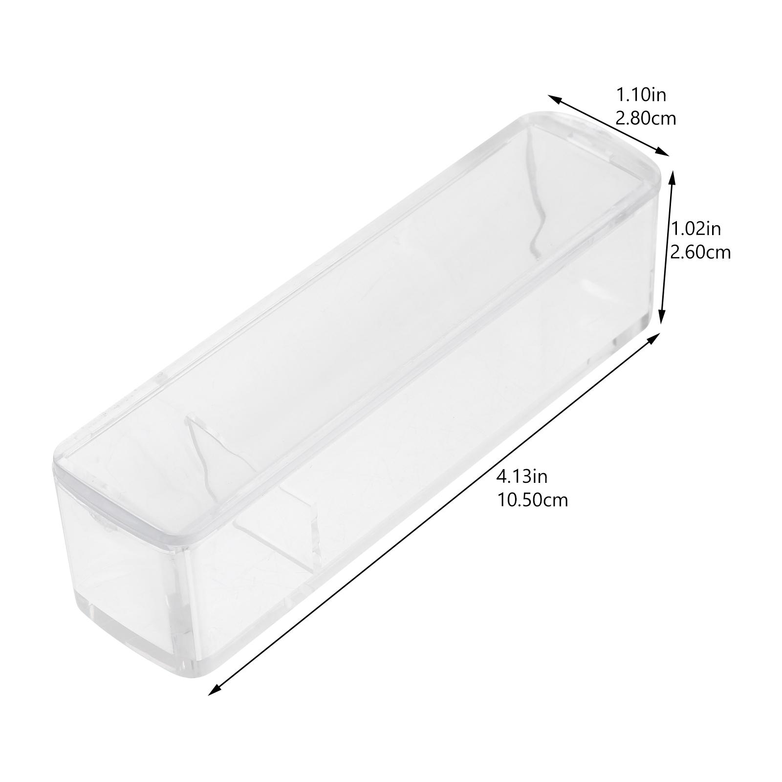 5 Pcs ABS Seal Protection Box Financial Stamper Storage Container With Lid Office Supplies Holder Plastic Stamps Box For прозрачный 1150₽