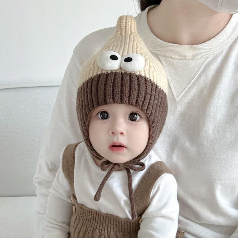 with Flaps Kids Knitted Hat Warm Baby Beanie Cute Winter Beanie  for Baby