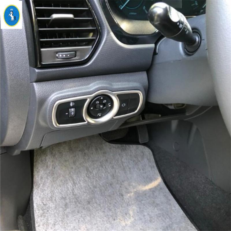 Car Head Light Switch Lamp Control Frame Cover Trim Decoration Fit For Chery Tiggo 3 7 8 3X 5X 2016 - 2018 Interior Accessories