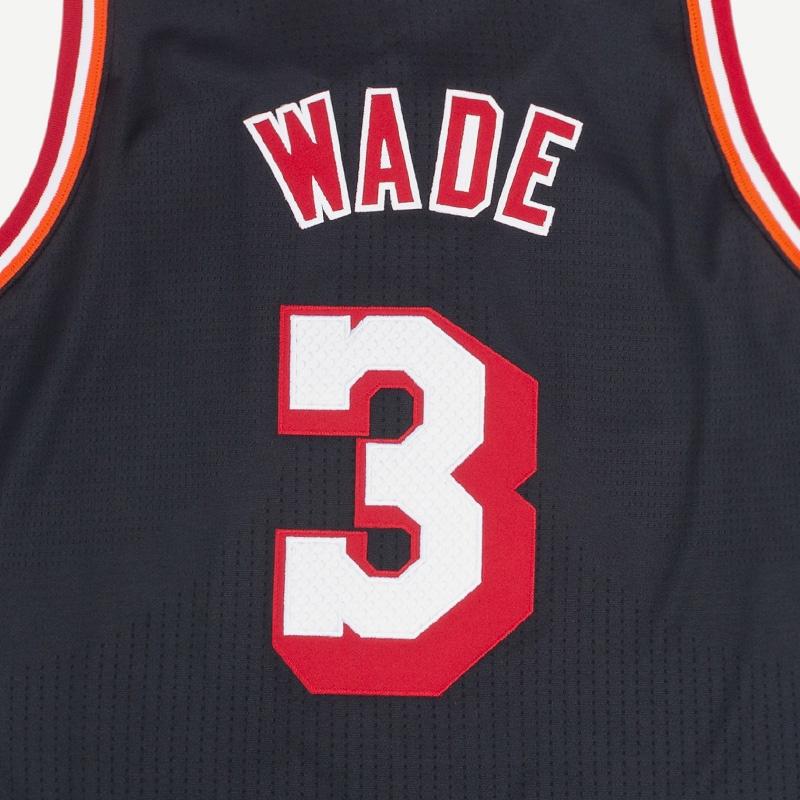Mitchell & Ness X Miami Heat Dark Hwc 2013-14 Jersey 'Dwyane Wade 3' Men's AJY46497-MHE13DWABLCK