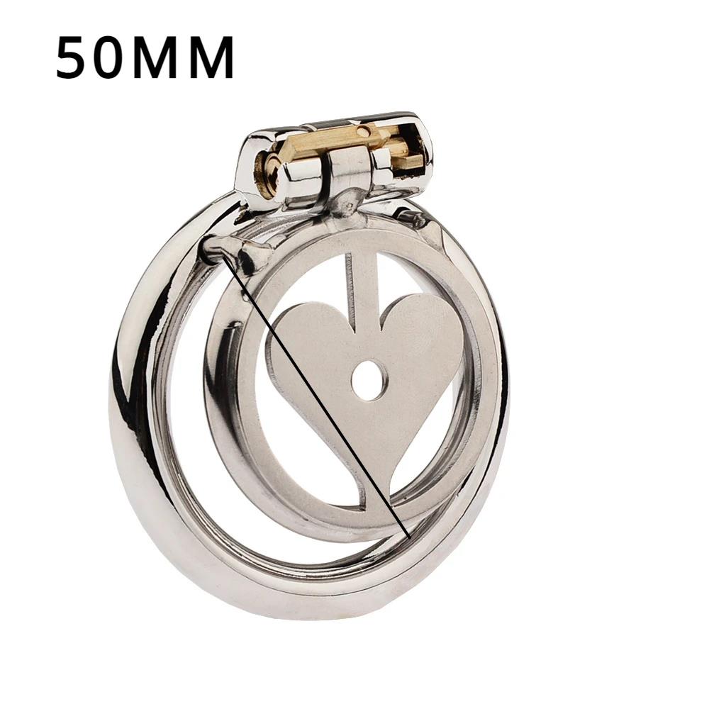 Flat Chastity Lock for Men Metal Chastity Devices Urethral Plug High Comfort Anti Cheating Dormant Lock Sex Toy for Couple SM