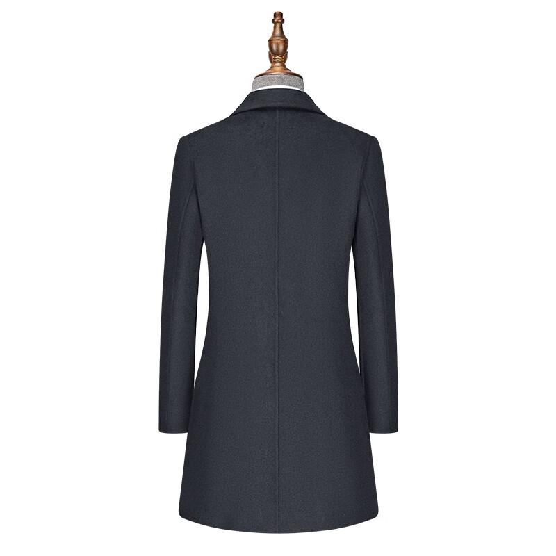 Women's Mid-Length Detachable Padded Wool Blend Coat
