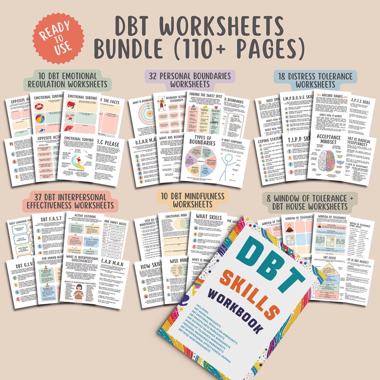 Cross-border DBT Skills: Emotion Management Workbook for Anxiety & Depression - A5 Self-Help Creative Notebook Other