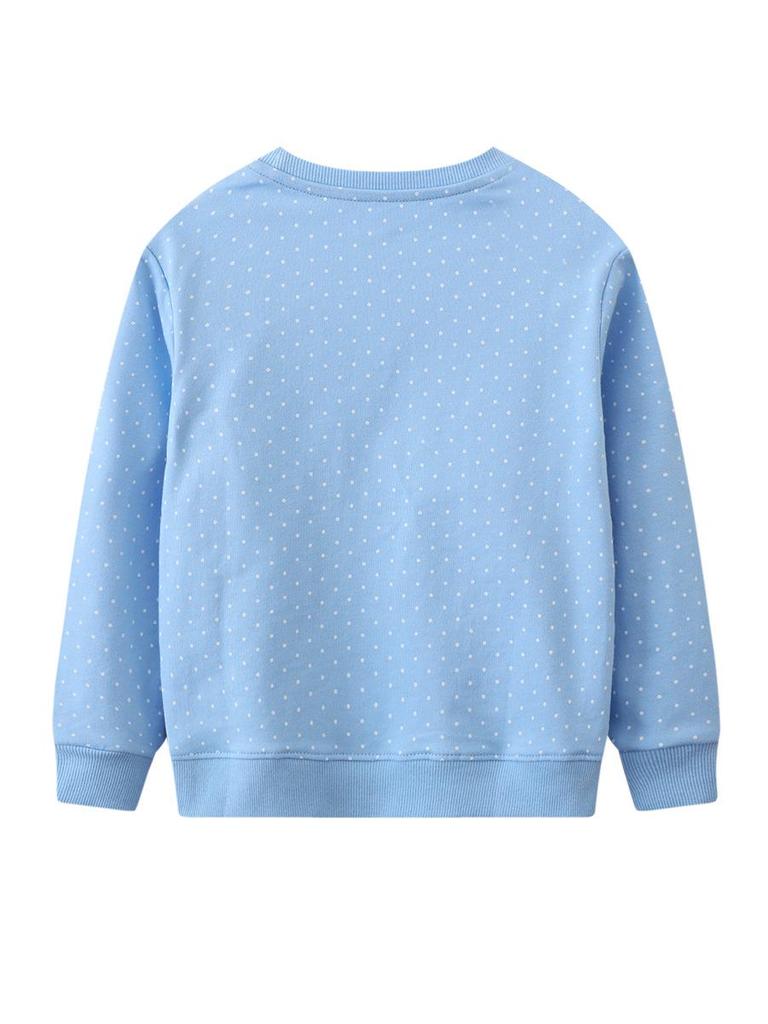 Παιδικό Φούτερ Πουλόβερ από Τεριέ με Κινούμενα Σχέδια, Ριμπ γιακά, Μακριά Μανίκια - Νέα Άφιξη Άνοιξη & Φθινόπωρο