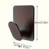 [Matte Black Hooks] 4pcs Adhesive Hooks - Towel/Coat Hooks - Matte Black, Stainless Steel Wall Hooks Stick On Bathroom or Kitchen