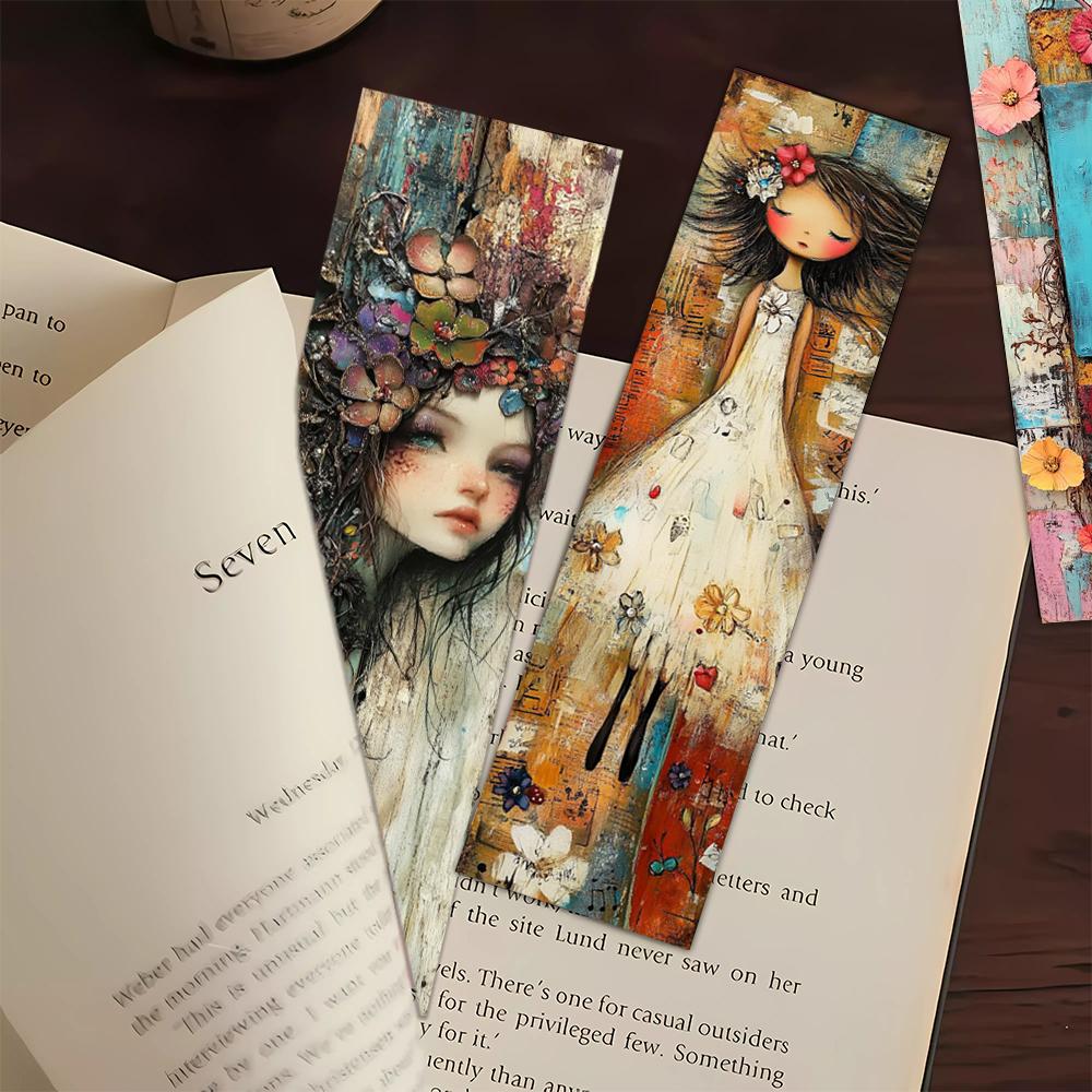 32pcs, Girls' Series Bookmarks, Back to School Season, Christmas, Halloween, Suitable for Teachers, Readers, and Birthday Gifts