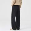 Retro black stretch jeans men's pants ins high street trendy brand Lyocell straight four-sided elastic casual trousers
