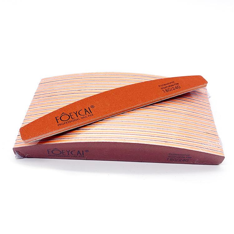 Hot Selling Wear-Resistant Washable Half-Moon Nail File - Coarse Grit