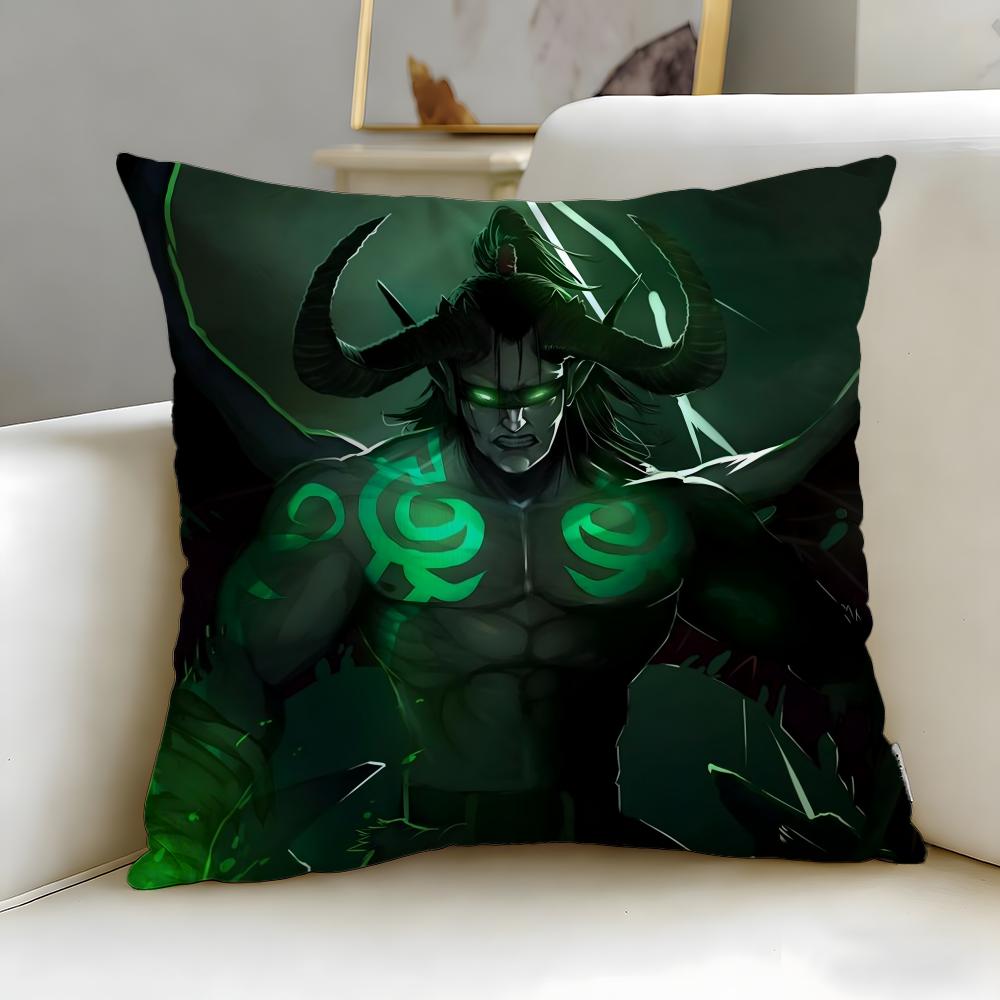 Klassisches Spiel Warcrafts of World WOW Kissenbezug Weich Leicht zu Waschen Kissenhülle Vielseitig für Sofa Bett Reise und Büro