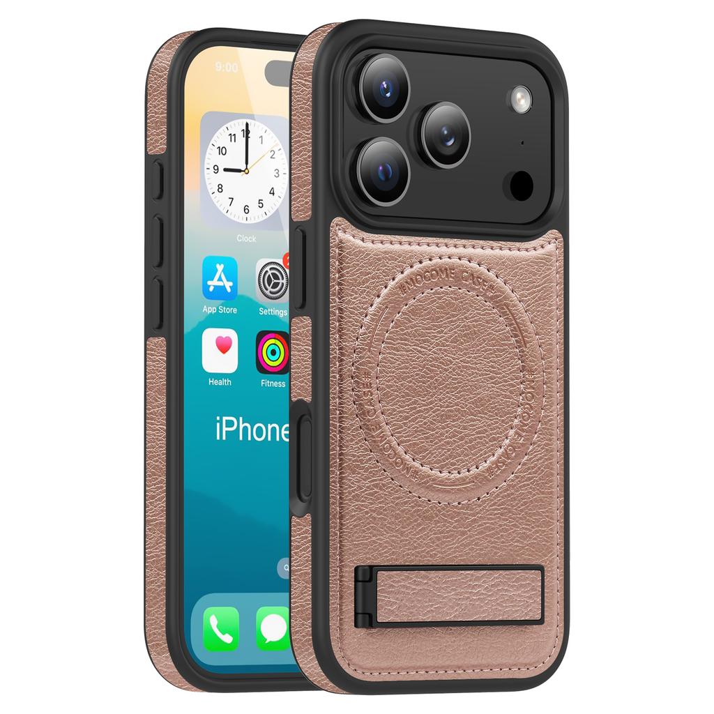 Per iPhone 11 12 13 14 15 16 17 Pro Ma/AIR 16E 16 15 Plus Custodia di Ricarica Wireless Custodia in Pelle per Telefono Cover Protettiva
