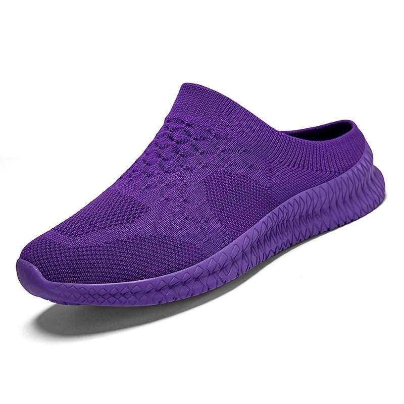 

Дышащие сетчатые женские повседневные туфли, легкие вязаные туфли-балетки для ходьбы, тапочки с мягкой подошвой, удобные лоферы для повседневной носки 35